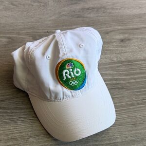 White Rio 2016 Olympic Embroidered Baseball Cap